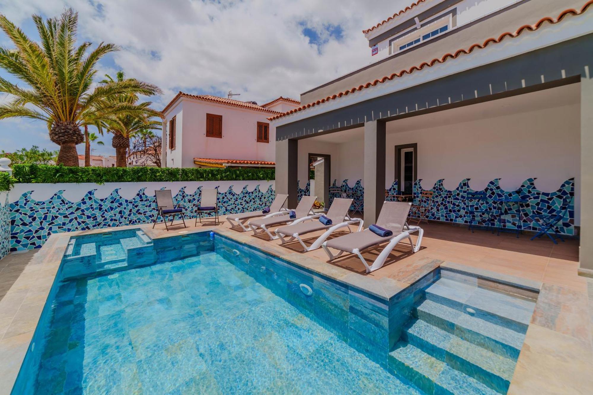 Villa De Marcos Alojamiento De Lujo Con Piscina Privada Арона Экстерьер фото