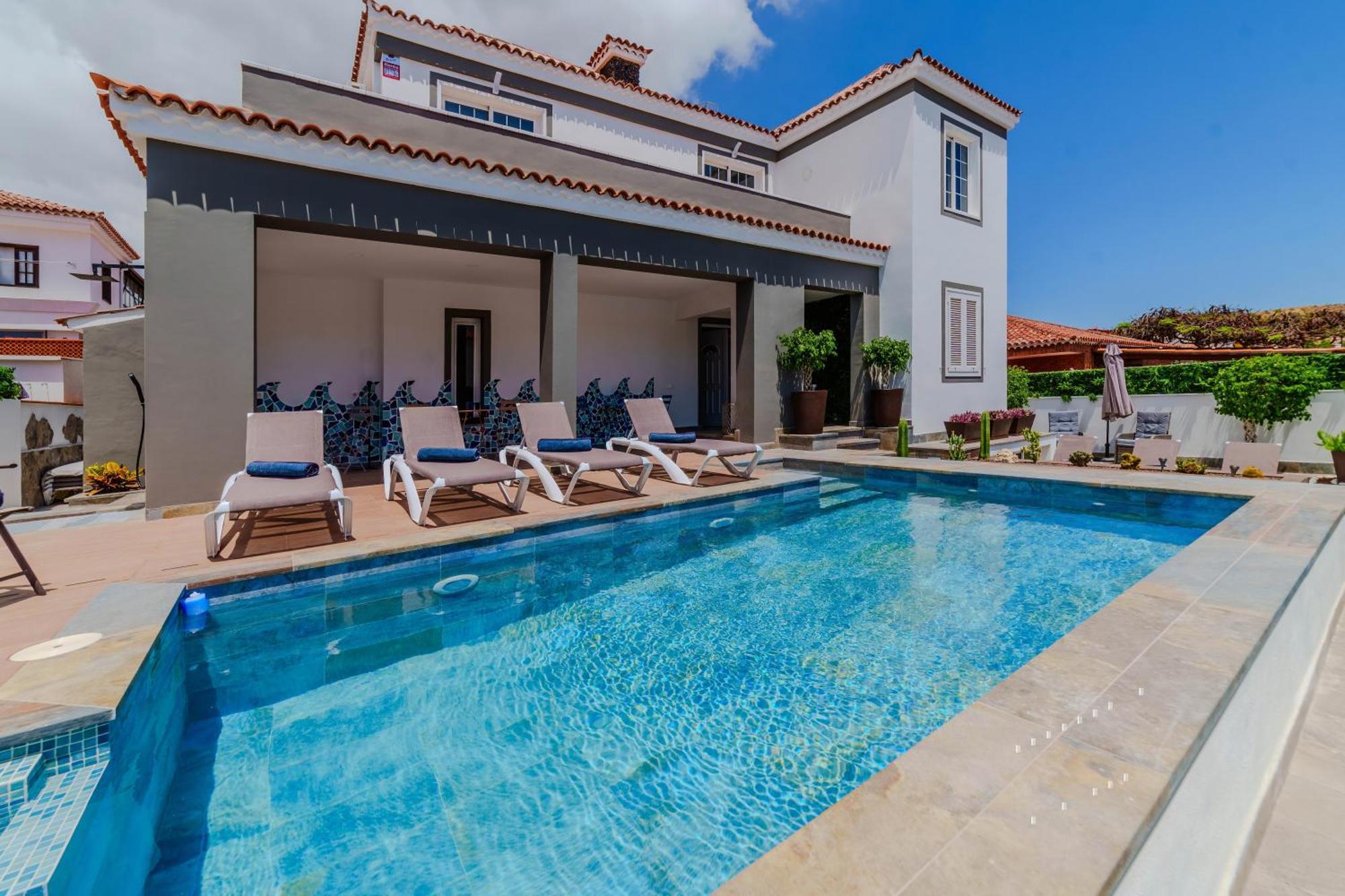 Villa De Marcos Alojamiento De Lujo Con Piscina Privada Арона Экстерьер фото